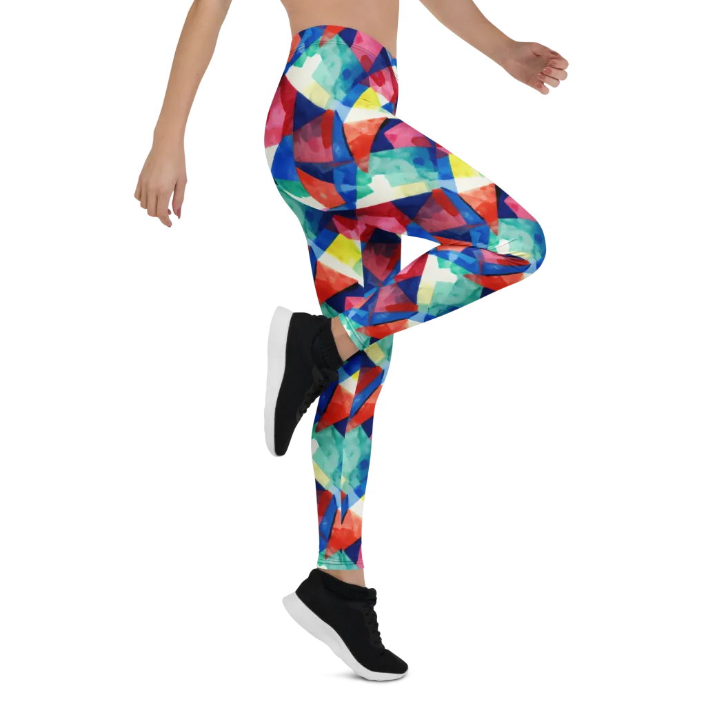 Chromatic Collage on Leggings — Right