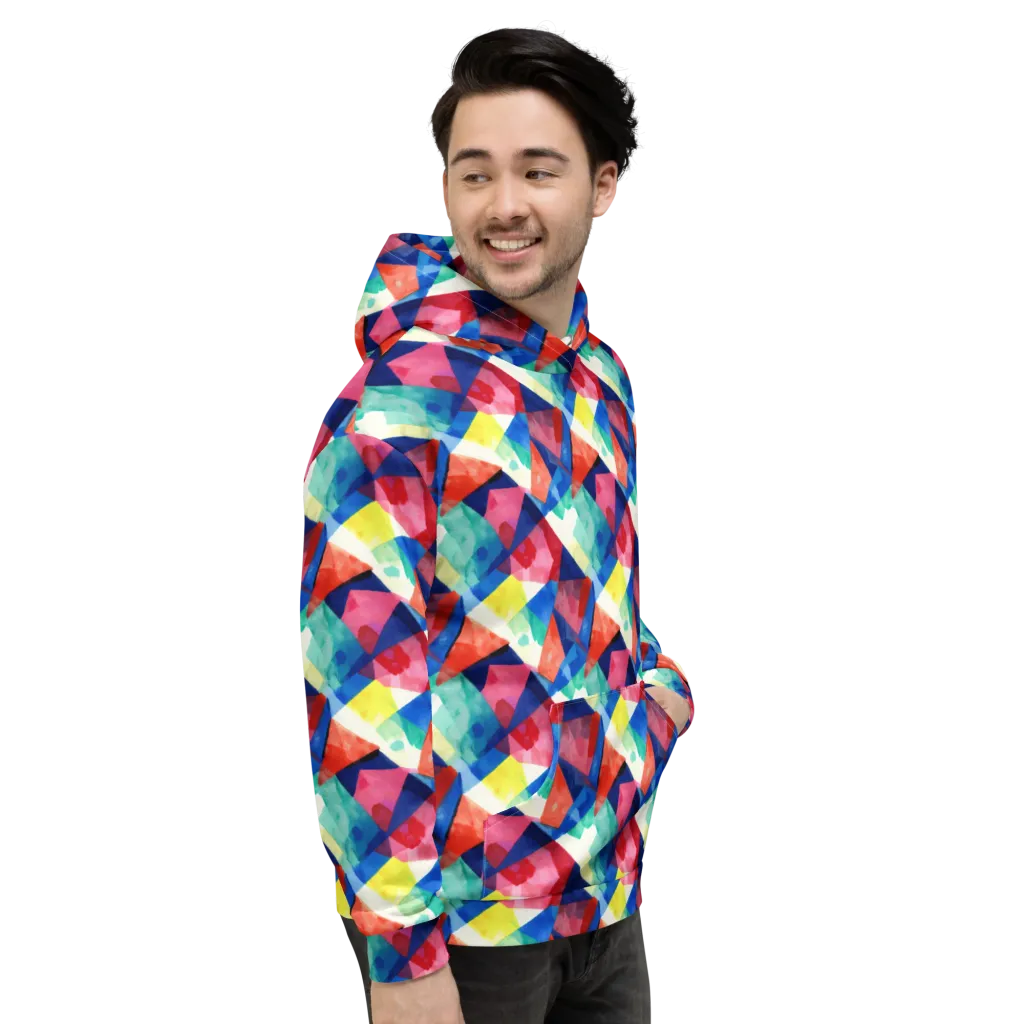Chromatic Collage on Hoodie — Right