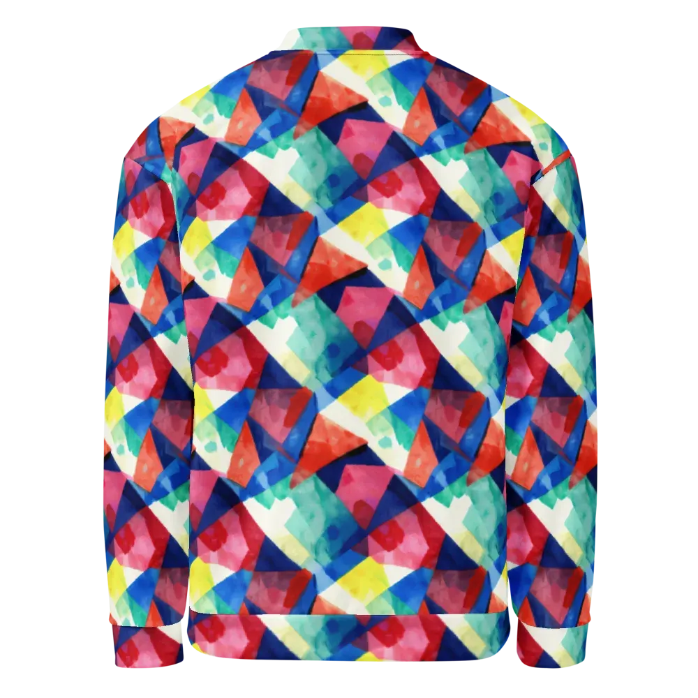 Chromatic Collage on Bomber Jacket — Back