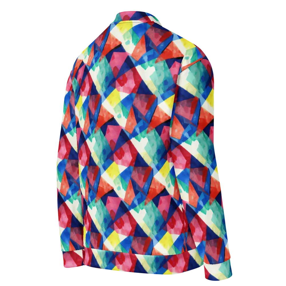 Chromatic Collage on Bomber Jacket — Right Back