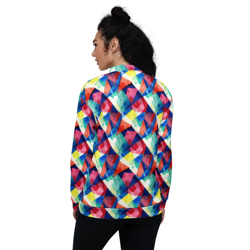 Chromatic Collage on Bomber Jacket — Back