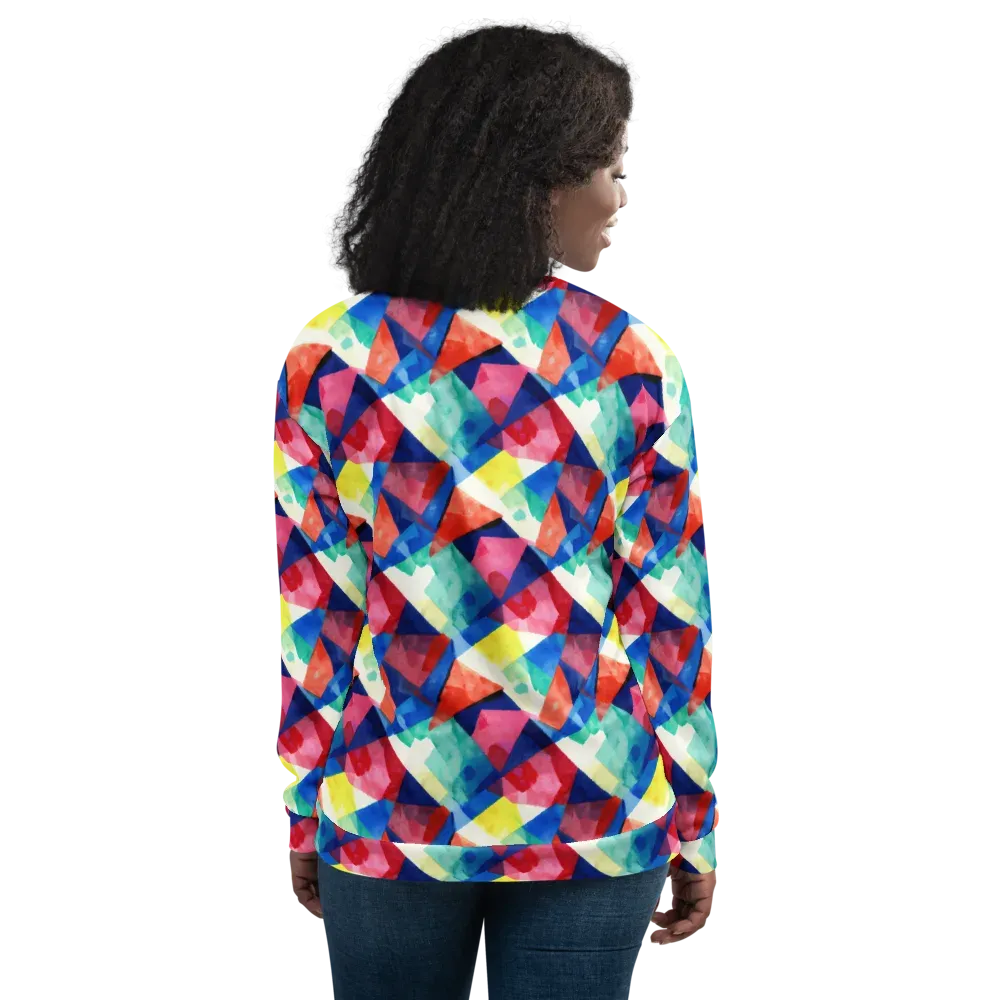 Chromatic Collage on Bomber Jacket — Back