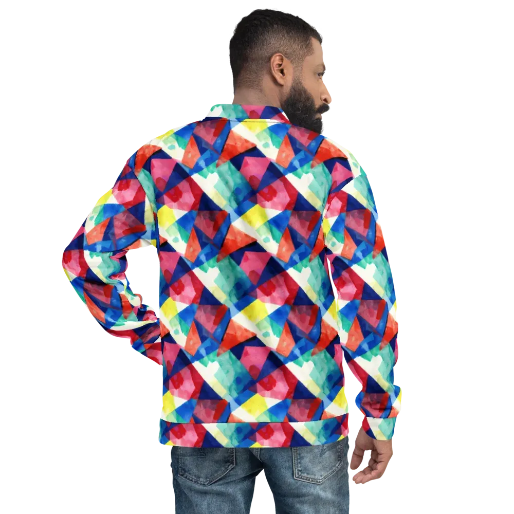 Chromatic Collage on Bomber Jacket — Back