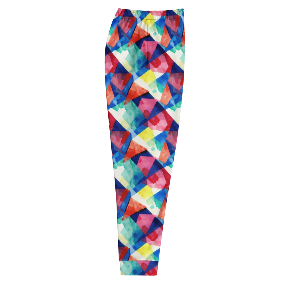 Chromatic Collage on Men's Joggers — Right