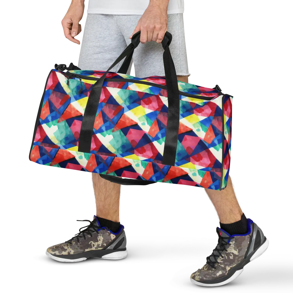 Chromatic Collage on Duffle Bag — Front