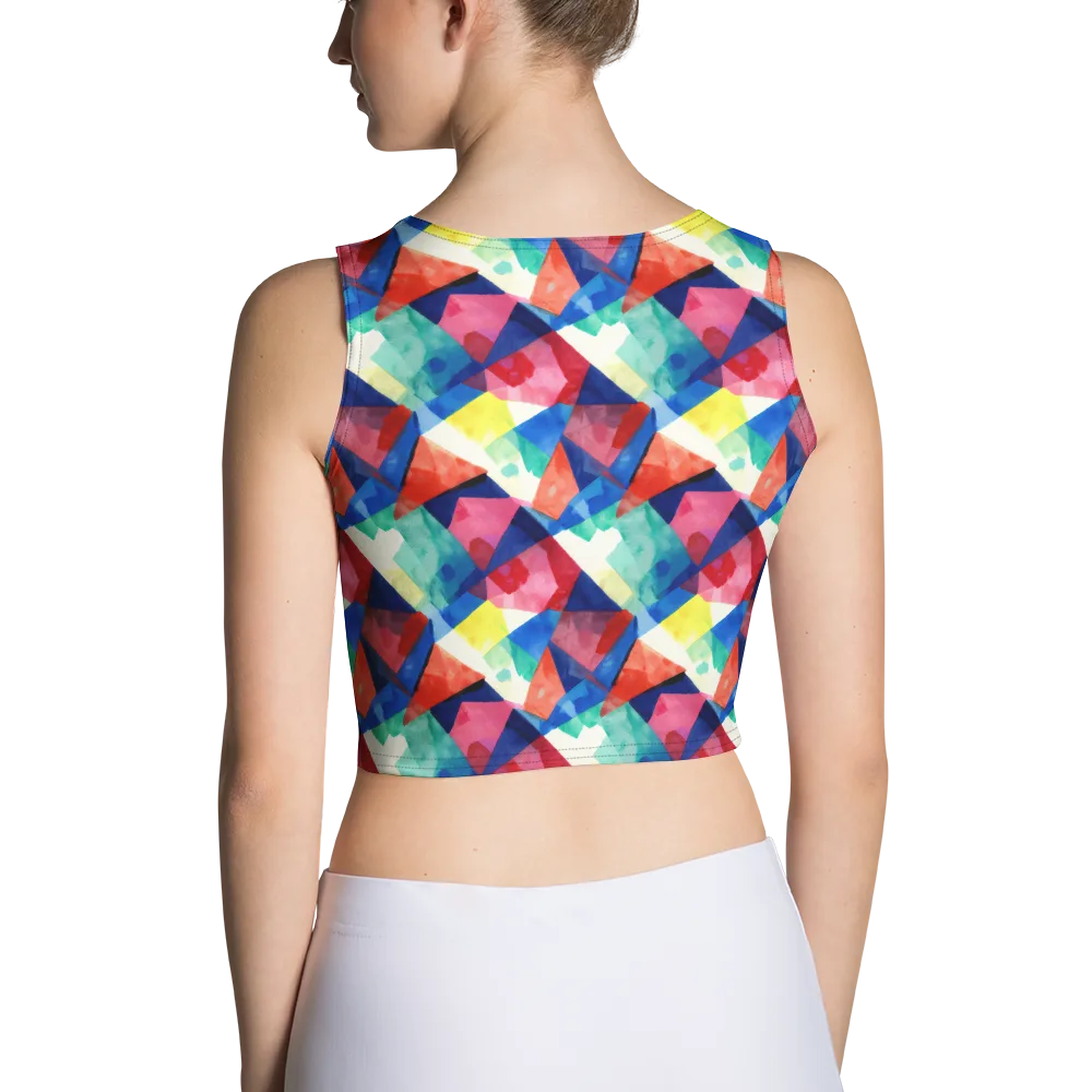Chromatic Collage on Crop Top — Back