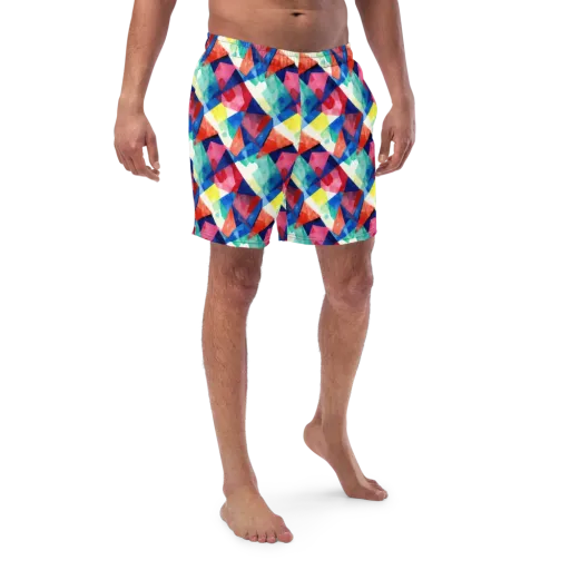 Chromatic Collage on a Swim Trunks