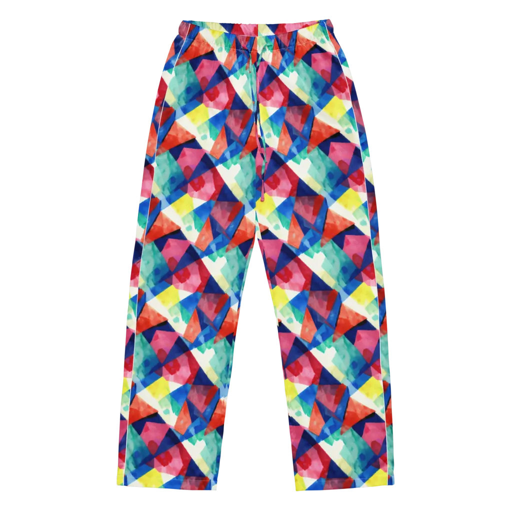 Chromatic Collage on Women's Pajama Pants — Front