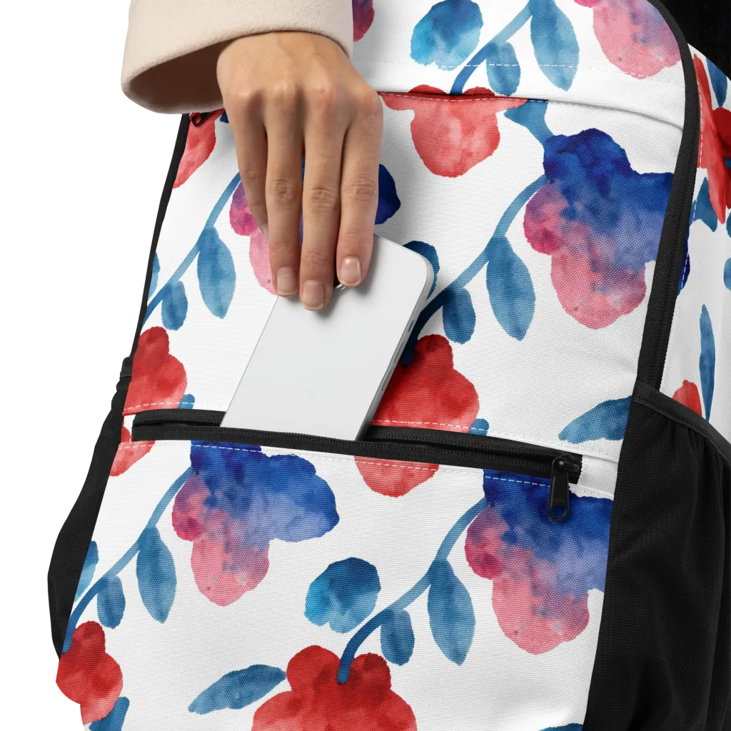 Blue Bloom Reverie on Utility Backpack — Product details