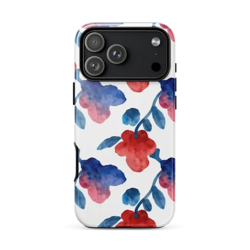 Blue Bloom Reverie on a Tough Case for iPhone®
