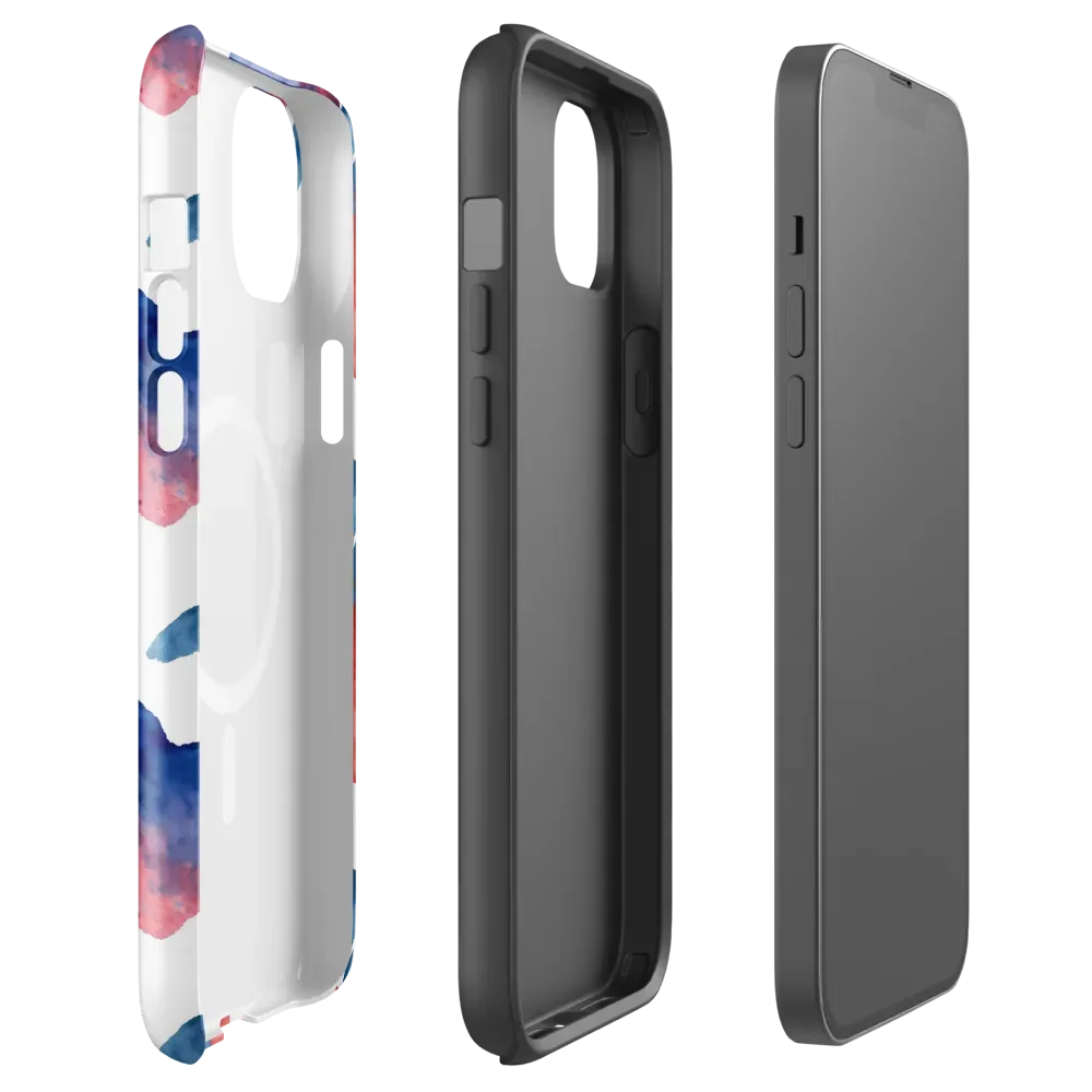 Blue Bloom Reverie on MagSafe Tough Case for iPhone® — Front