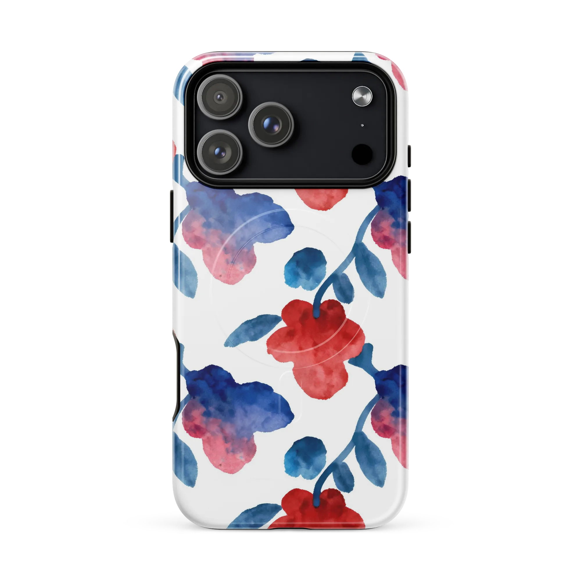 Blue Bloom Reverie on MagSafe Tough Case for iPhone® — Front