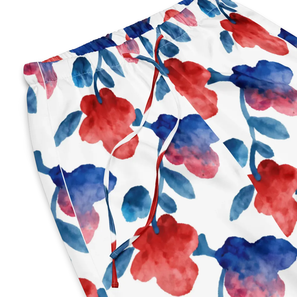 Blue Bloom Reverie on Women's Pajama Pants — Product details