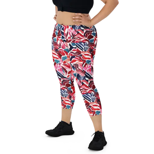 Petal Voltage on a Capri Leggings