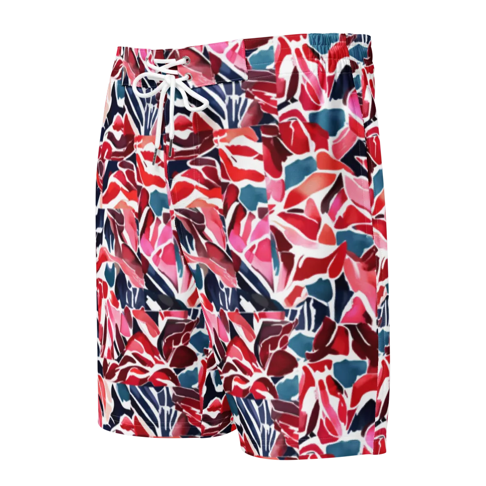 Petal Voltage on Men's Board Shorts — Front