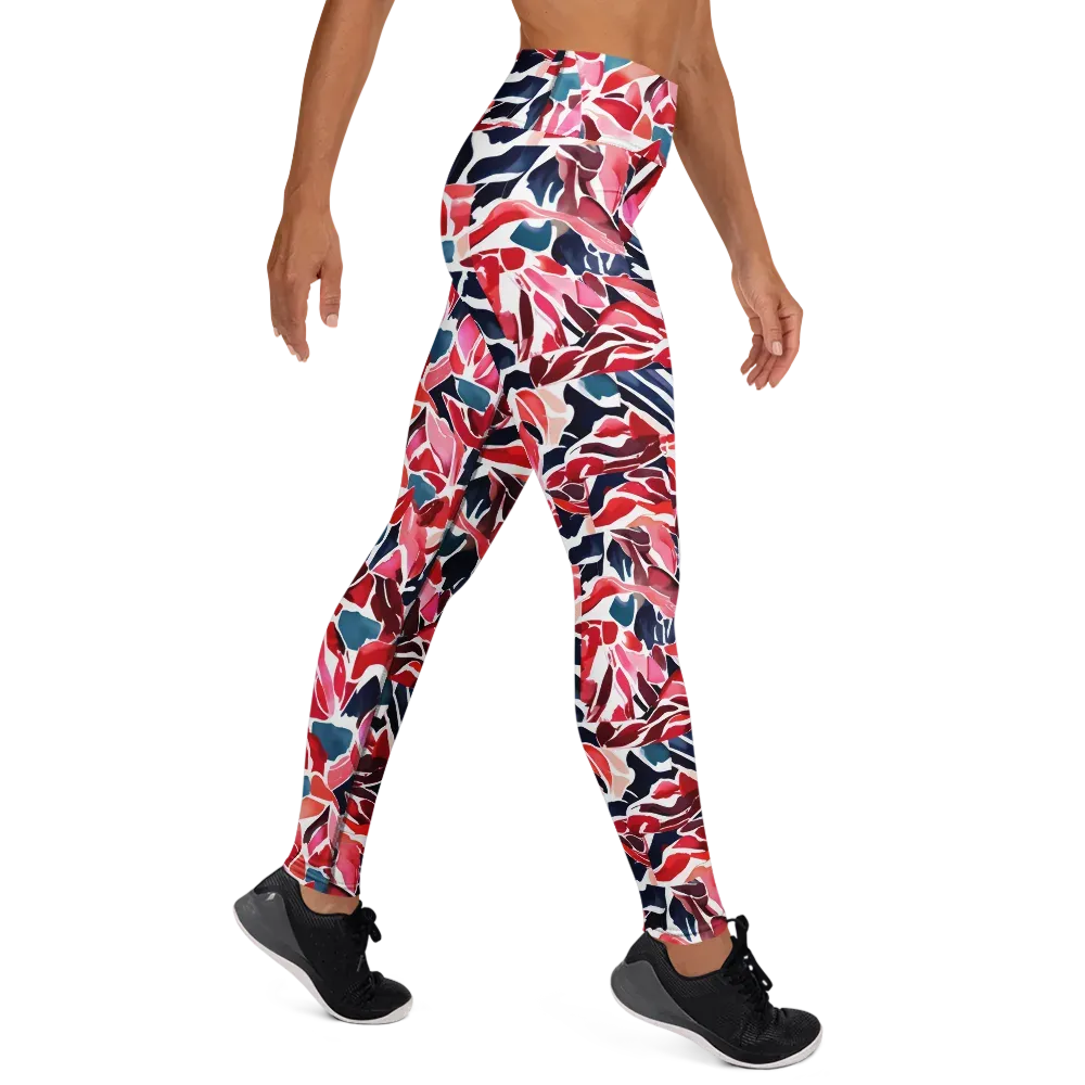 Petal Voltage on Yoga Leggings — Right
