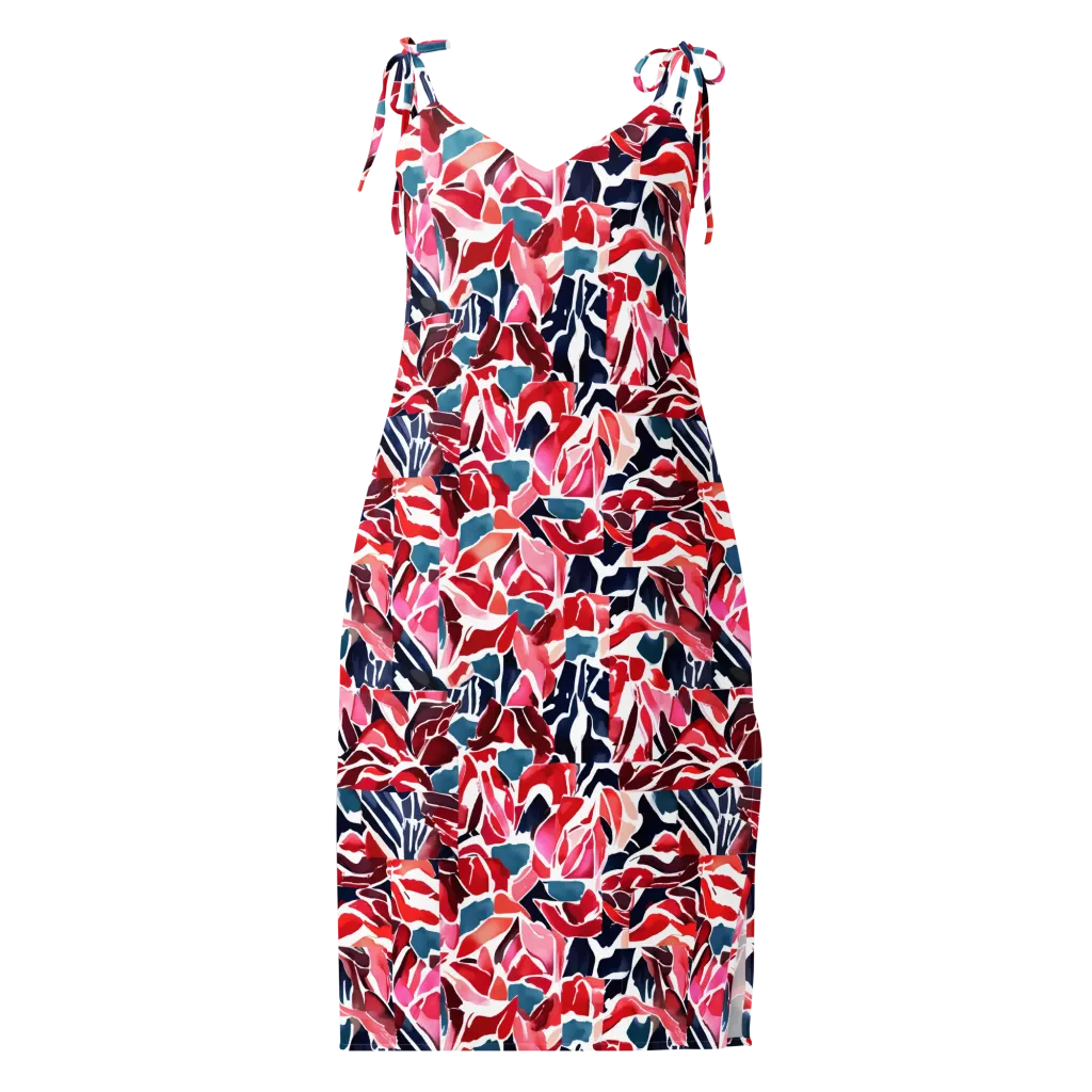 Petal Voltage on Slip Dress — Front
