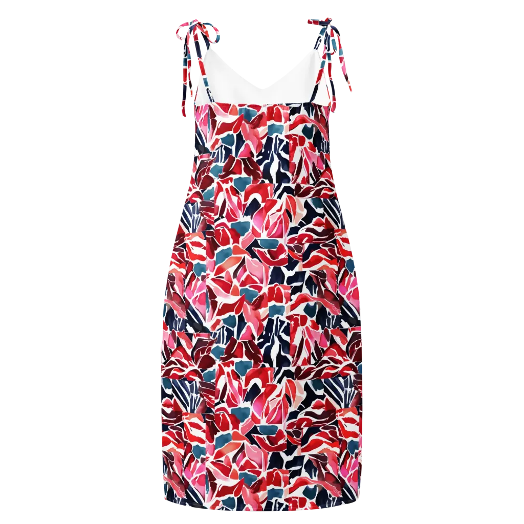 Petal Voltage on Slip Dress — Back