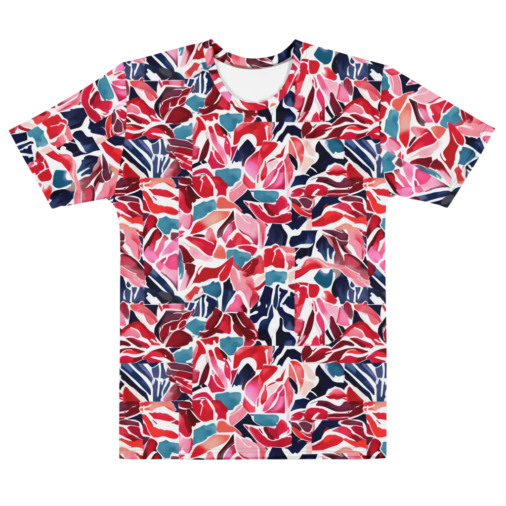 Petal Voltage on Men's Cotton Crew Neck T-Shirt — Front