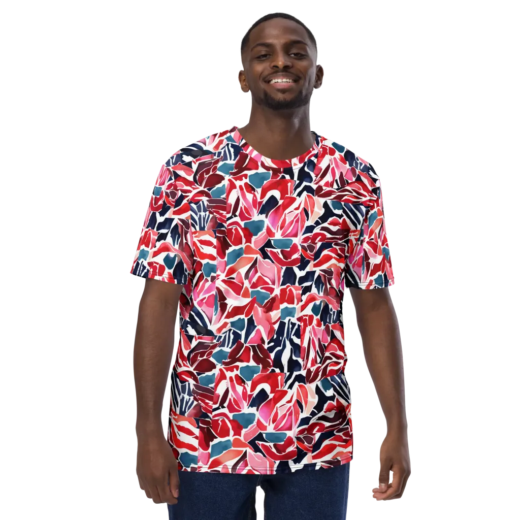 Petal Voltage on Men's Crew Neck T-Shirt — Front