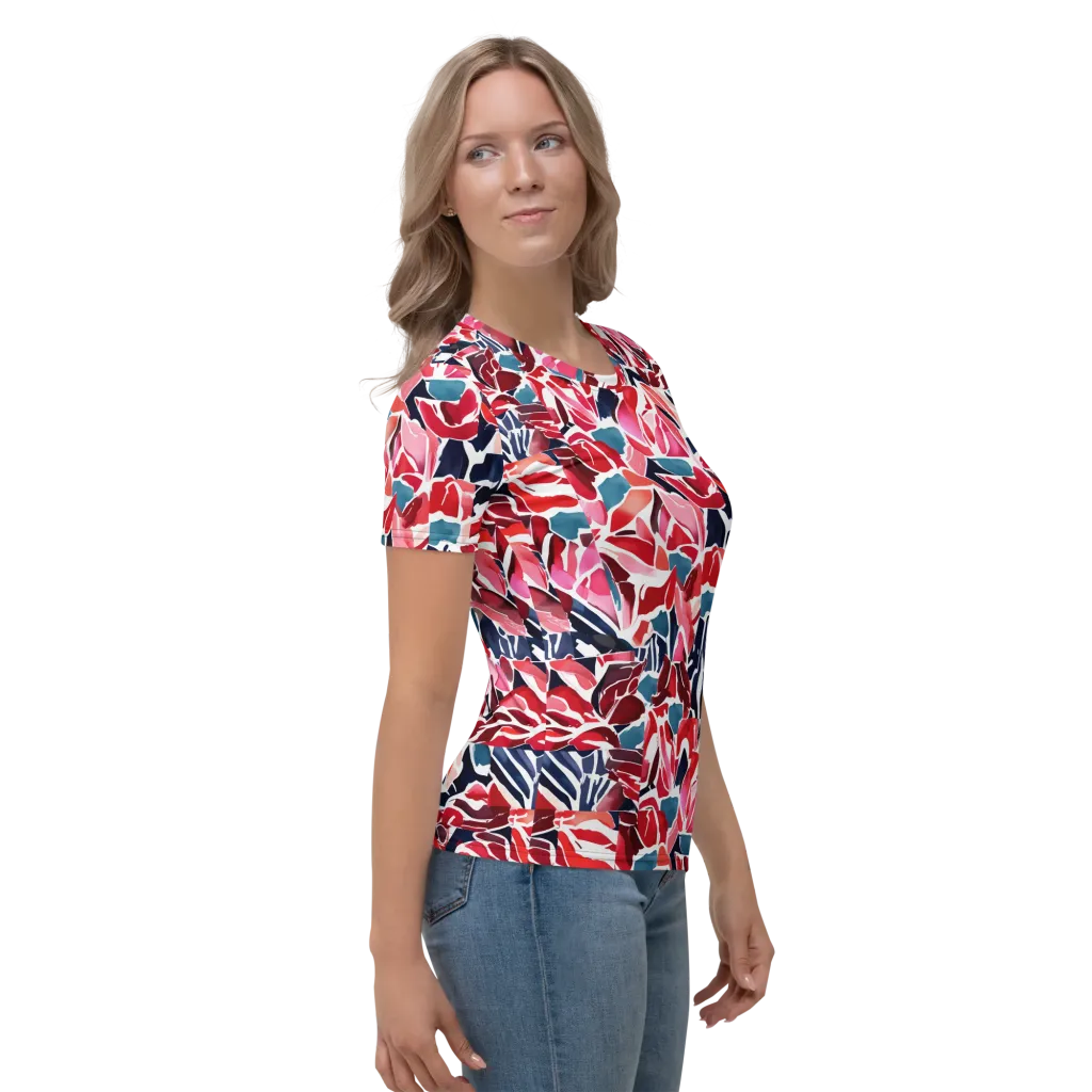 Petal Voltage on Women's Crew Neck T-Shirt — Right