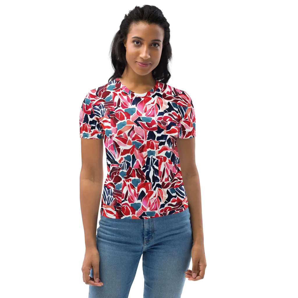 Petal Voltage on Women's Crew Neck T-Shirt — Front