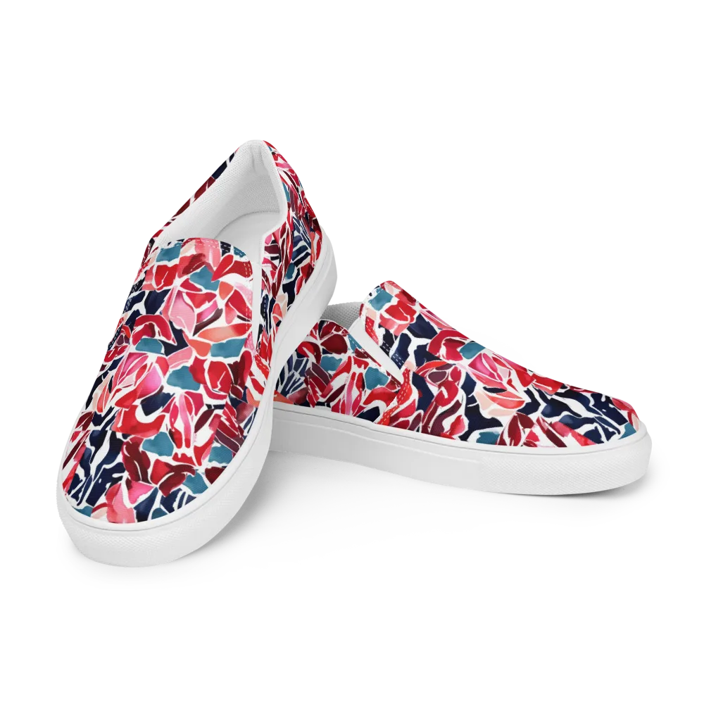 Petal Voltage on Men's Slip-On Canvas Shoes — Left Front