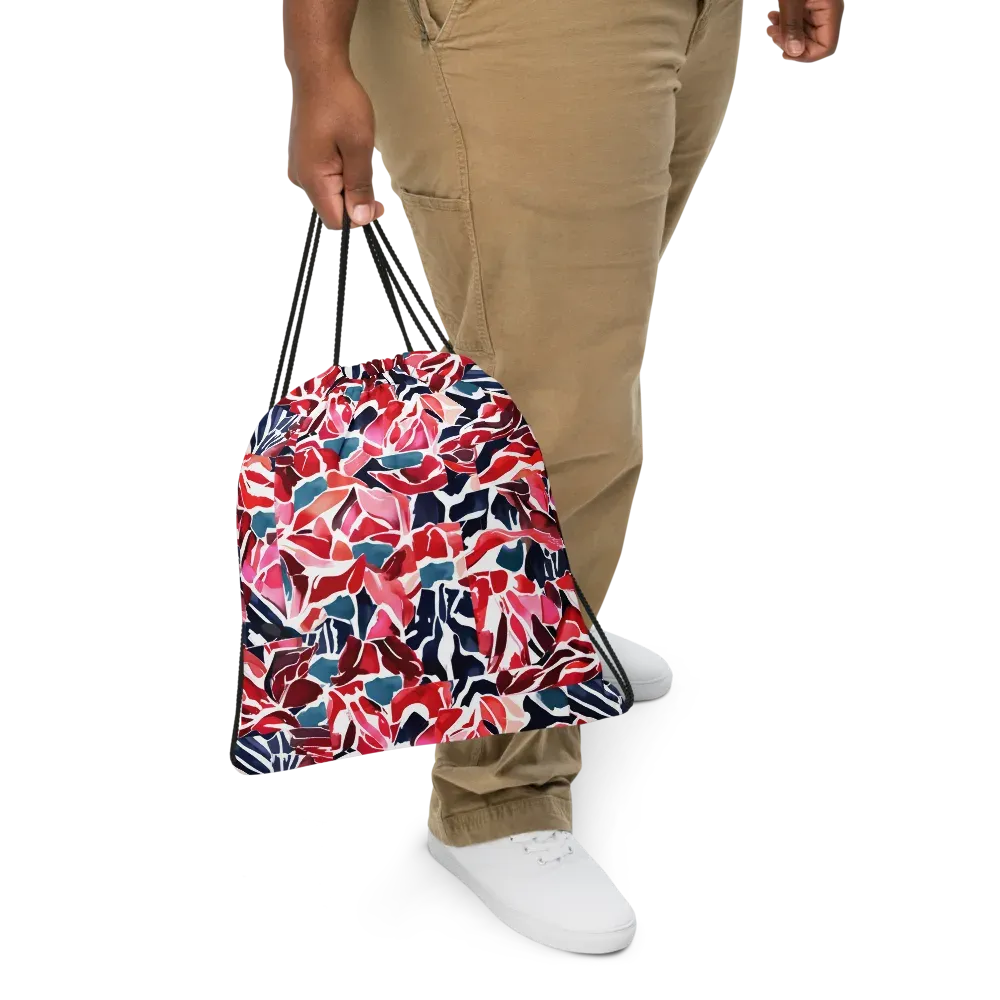 Petal Voltage on Drawstring Bag — Front