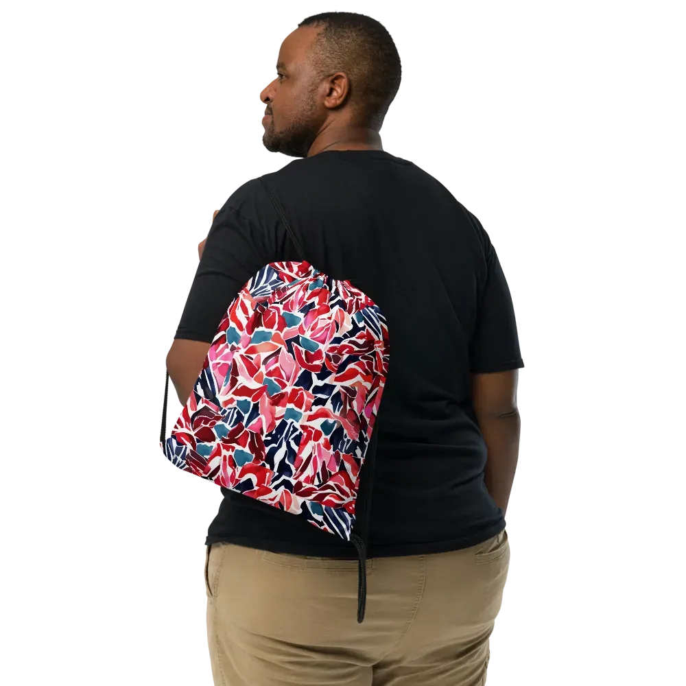 Petal Voltage on Drawstring Bag — Front