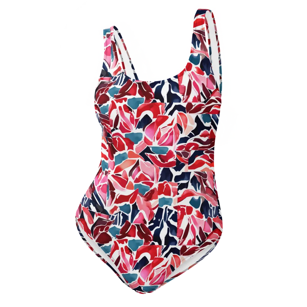Petal Voltage on One-Piece Swimsuit — Front