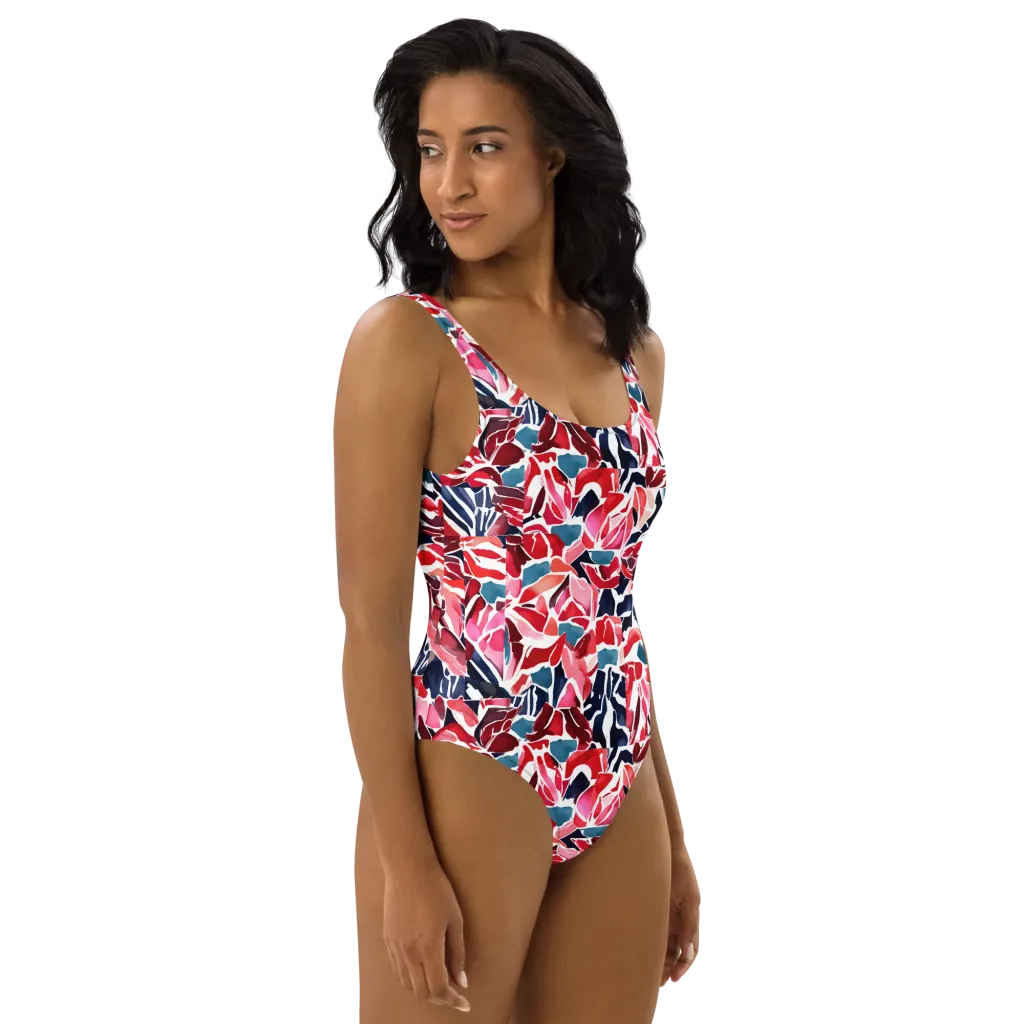 Petal Voltage on One-Piece Swimsuit — Right