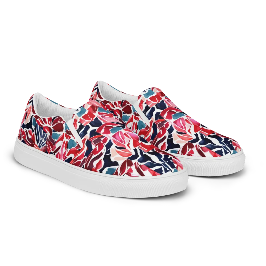Petal Voltage on Women's Slip-On Canvas Shoes — Right Front