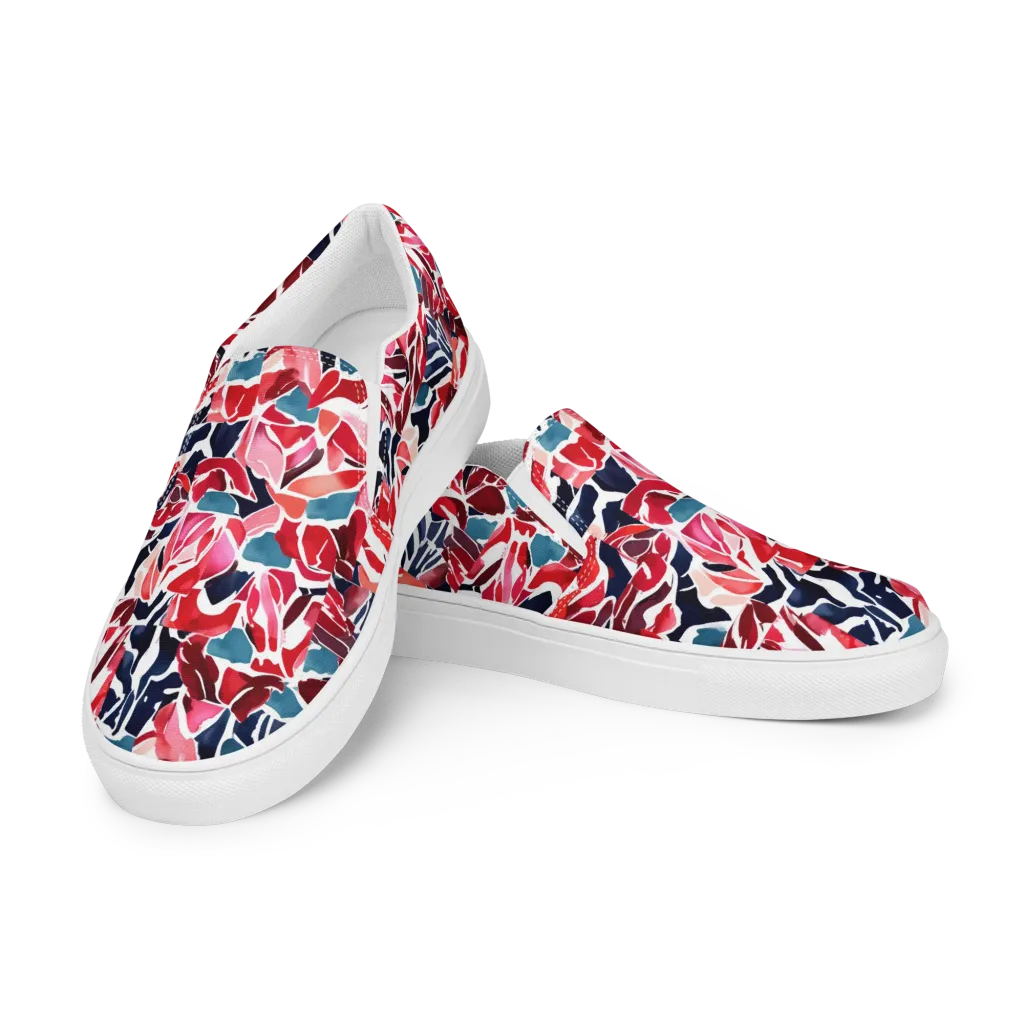 Petal Voltage on Women's Slip-On Canvas Shoes — Left Front