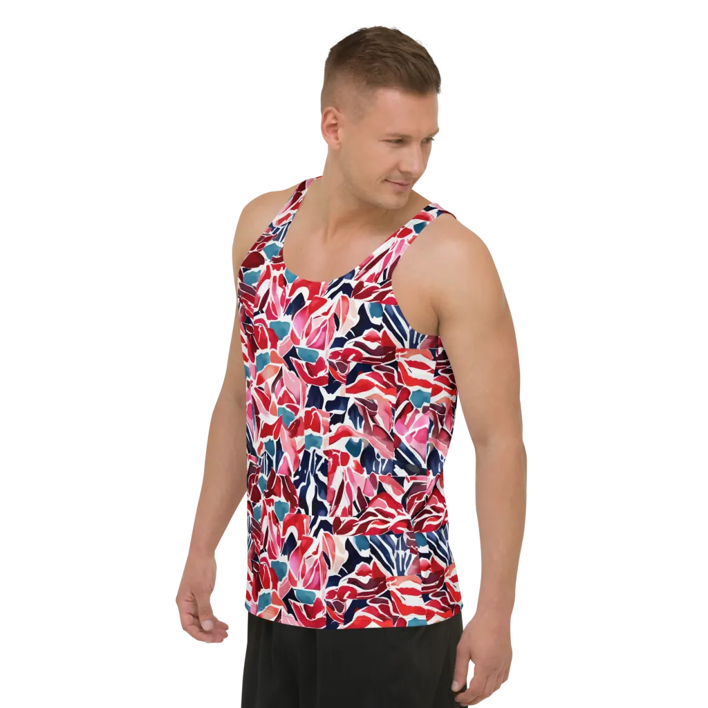 Petal Voltage on Men's Tank Top — Left Front