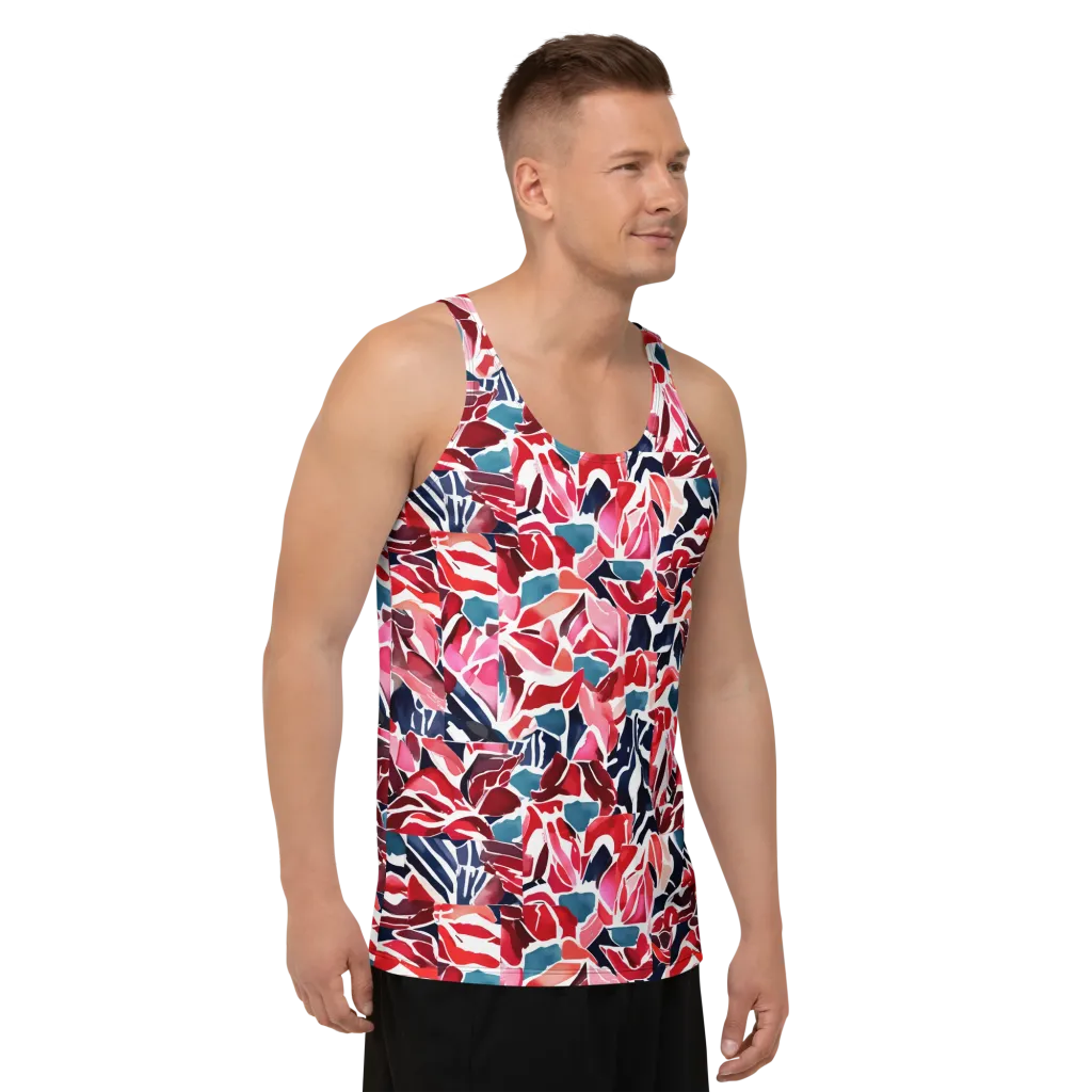 Petal Voltage on Men's Tank Top — Right Front