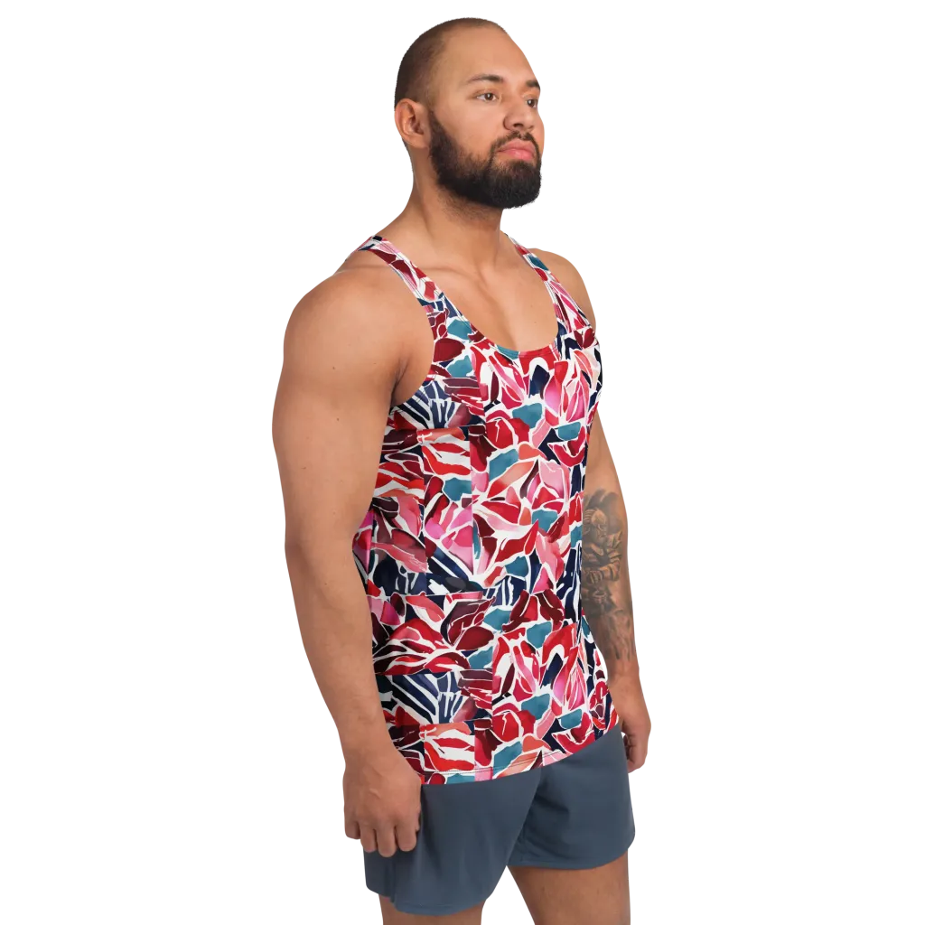 Petal Voltage on Men's Tank Top — Right Front