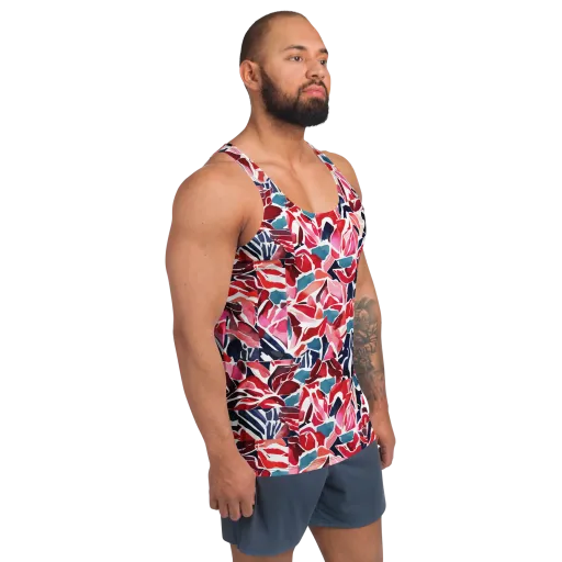Petal Voltage on a Men's Tank Top
