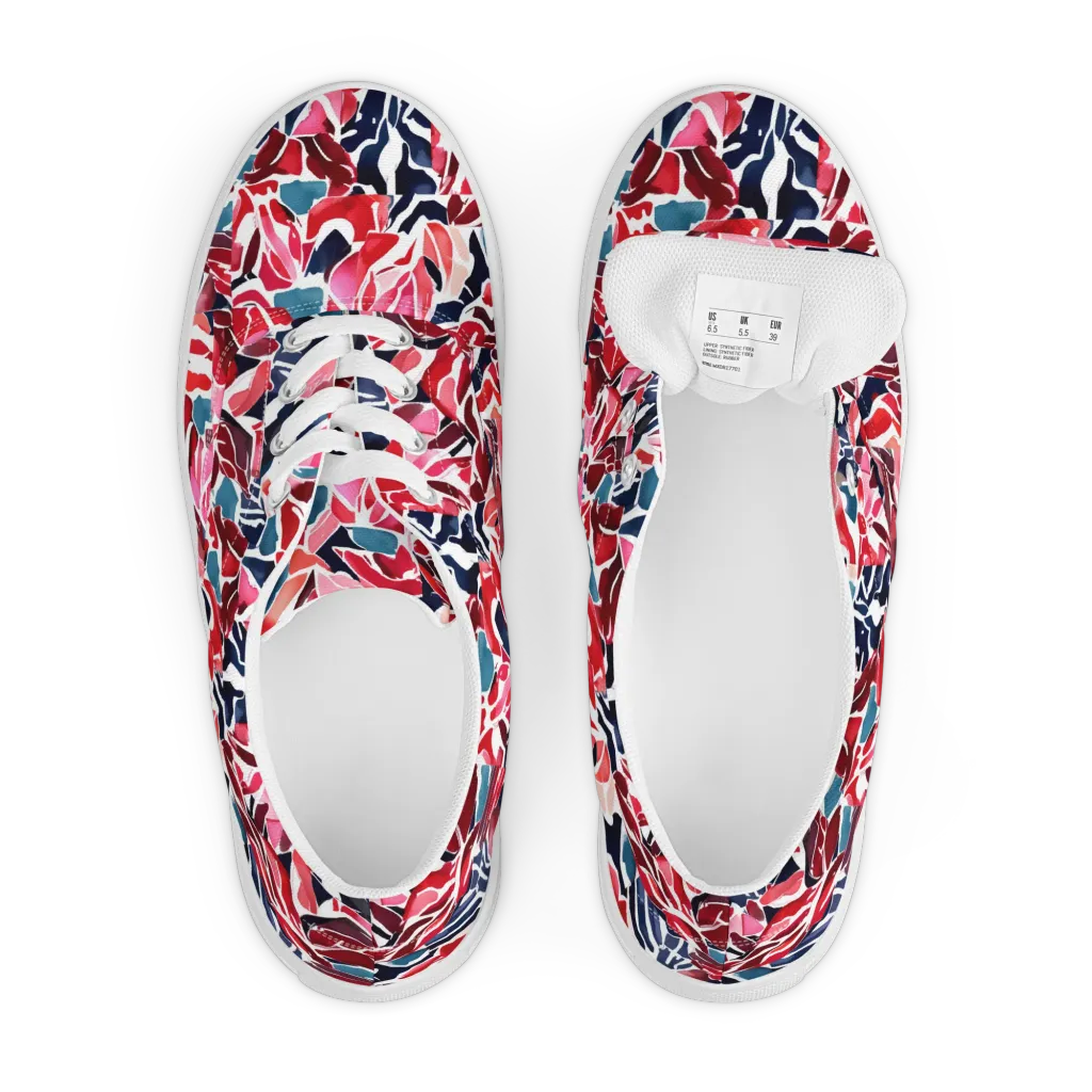 Petal Voltage on Men's Lace-Up Canvas Shoes — Front
