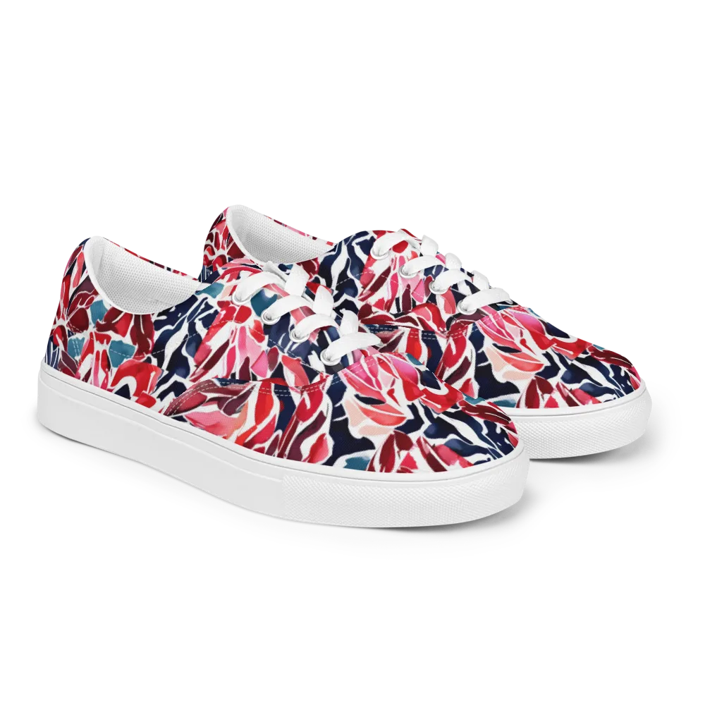 Petal Voltage on Men's Lace-Up Canvas Shoes — Right Front