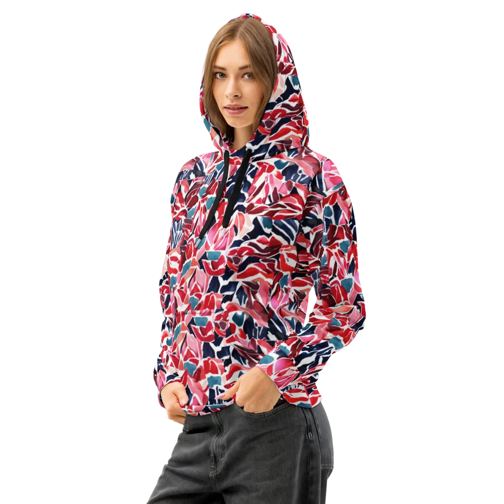 Petal Voltage on Cotton Hoodie — Left Front