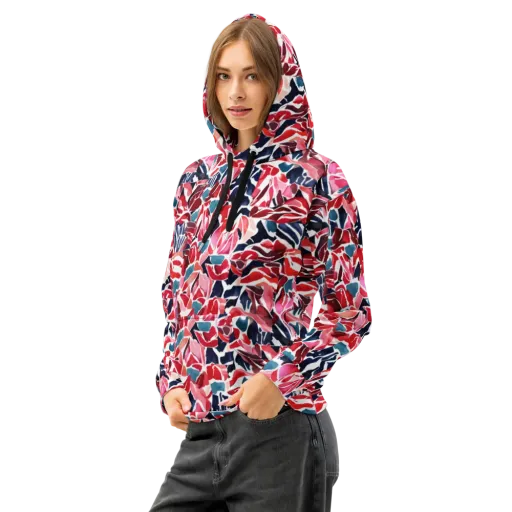 Petal Voltage on a Cotton Hoodie