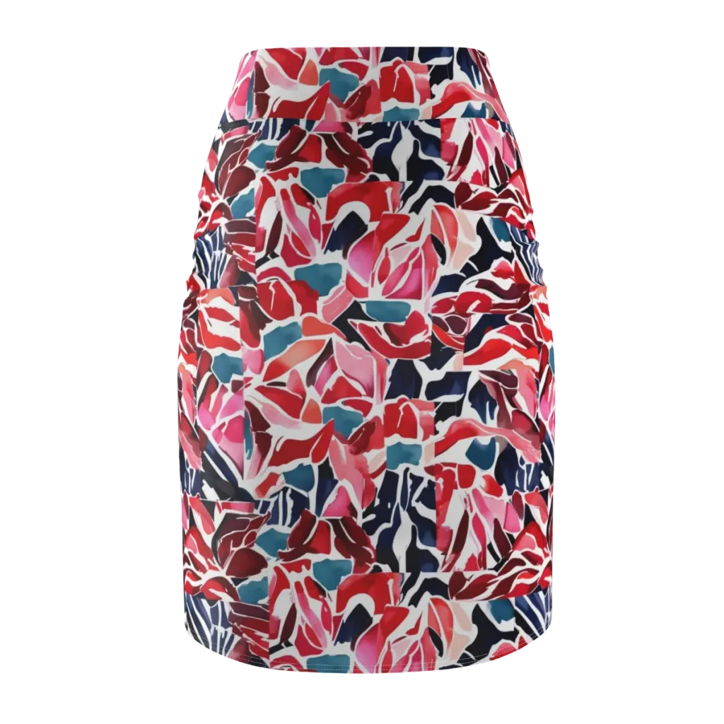 Petal Voltage on Pencil Skirt — Back