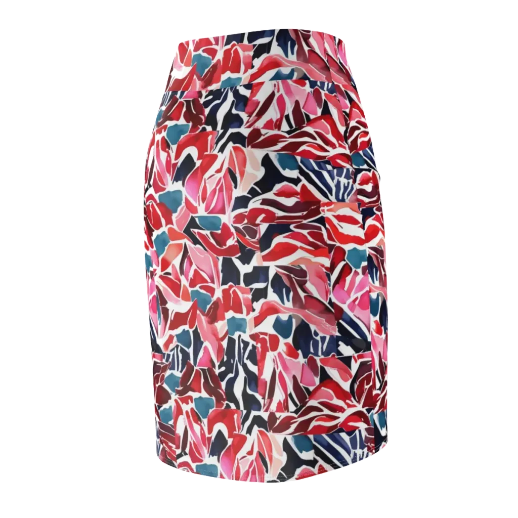 Petal Voltage on Pencil Skirt — Back Side