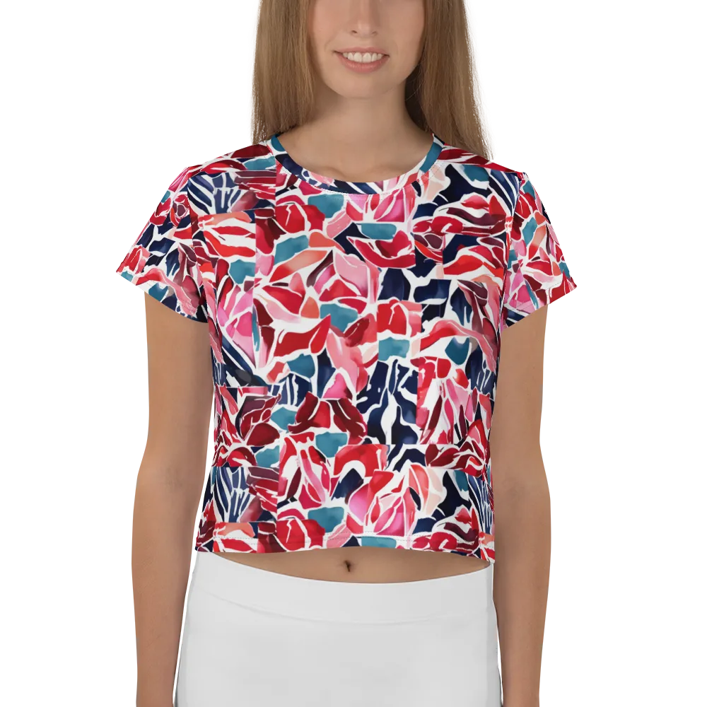 Petal Voltage on Crop Tee — Front