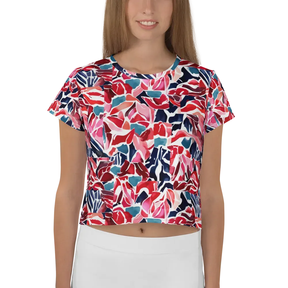 Petal Voltage on Crop Tee — Front