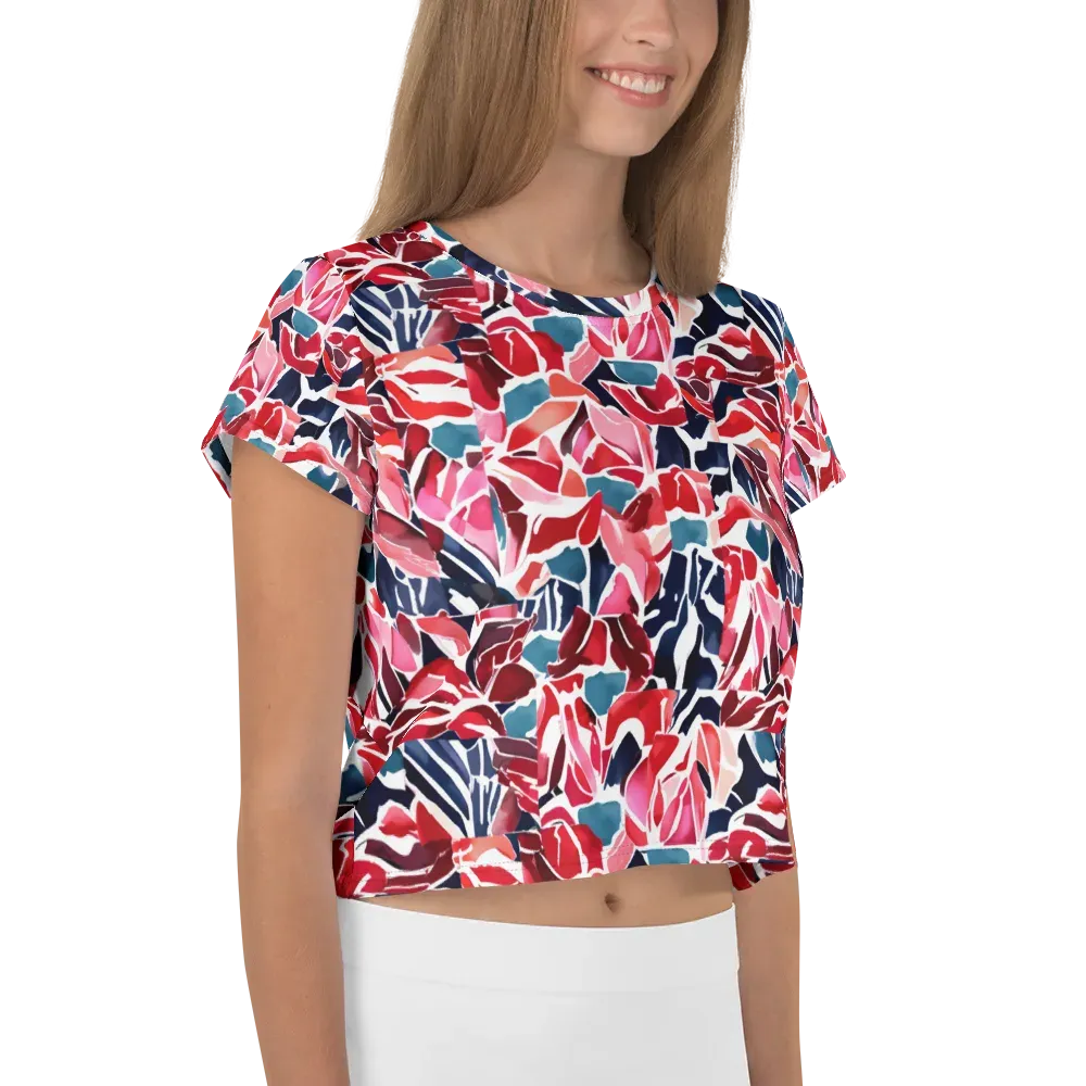 Petal Voltage on Crop Tee — Right
