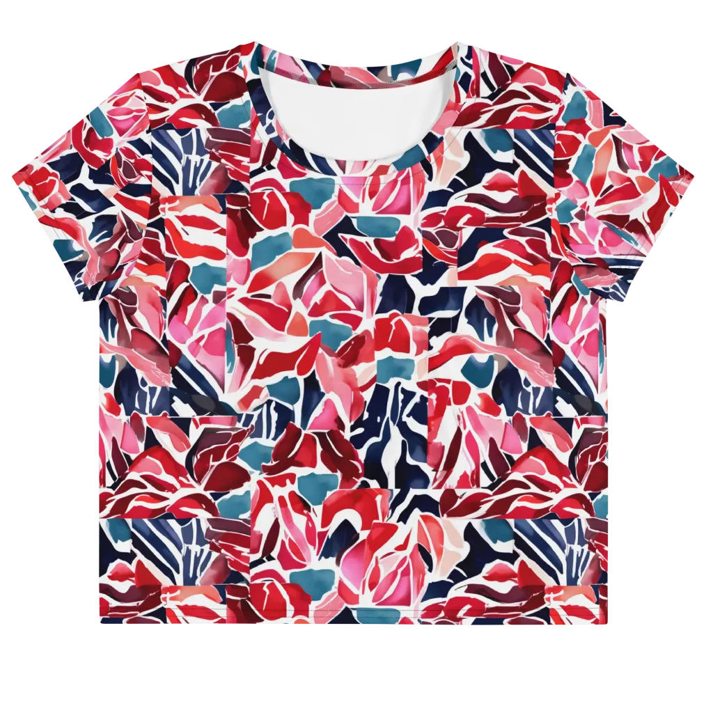 Petal Voltage on Crop Tee — Front