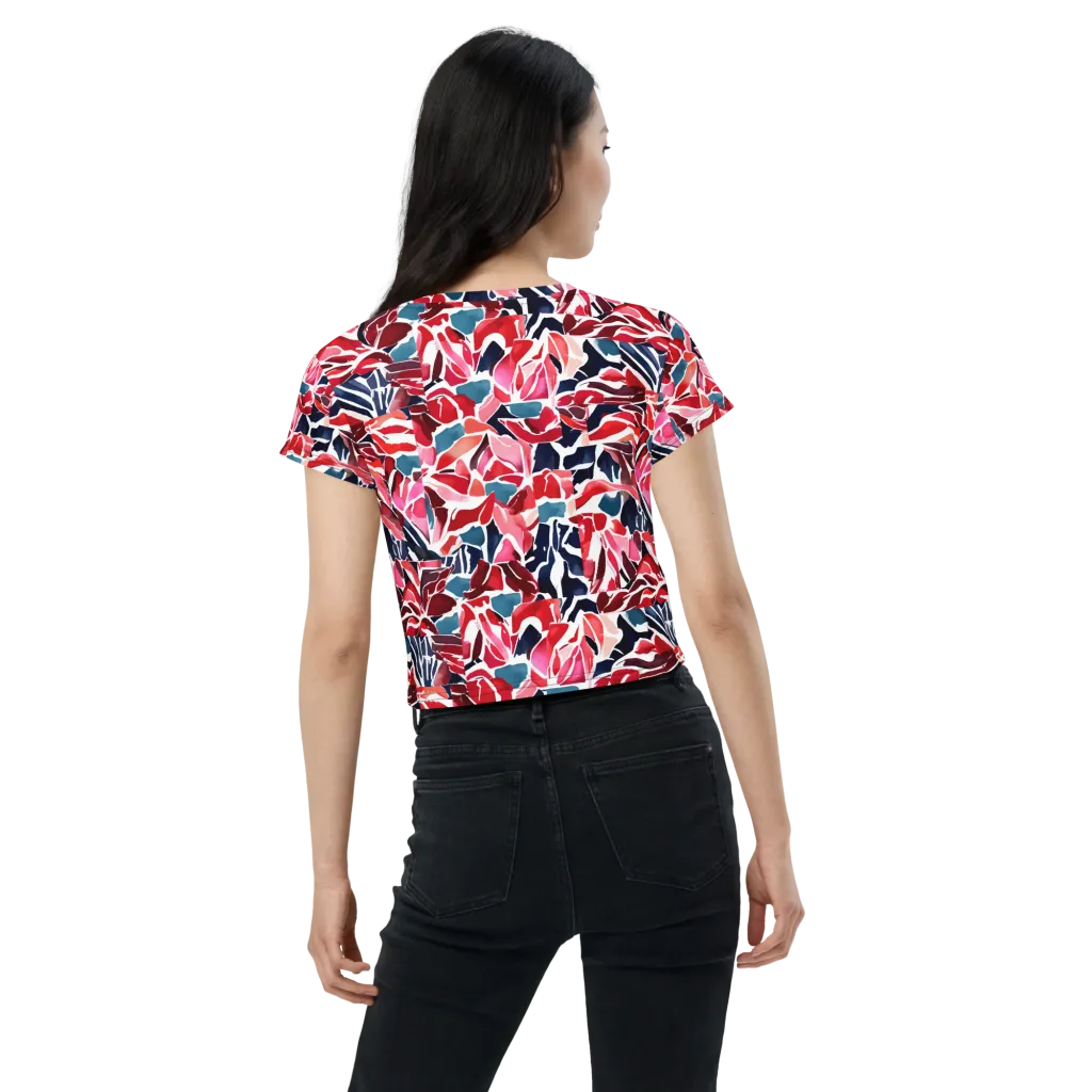 Petal Voltage on Crop Tee — Back