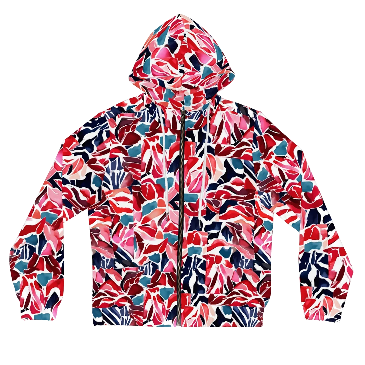 Petal Voltage on Women's Full-Zip Hoodie — Front