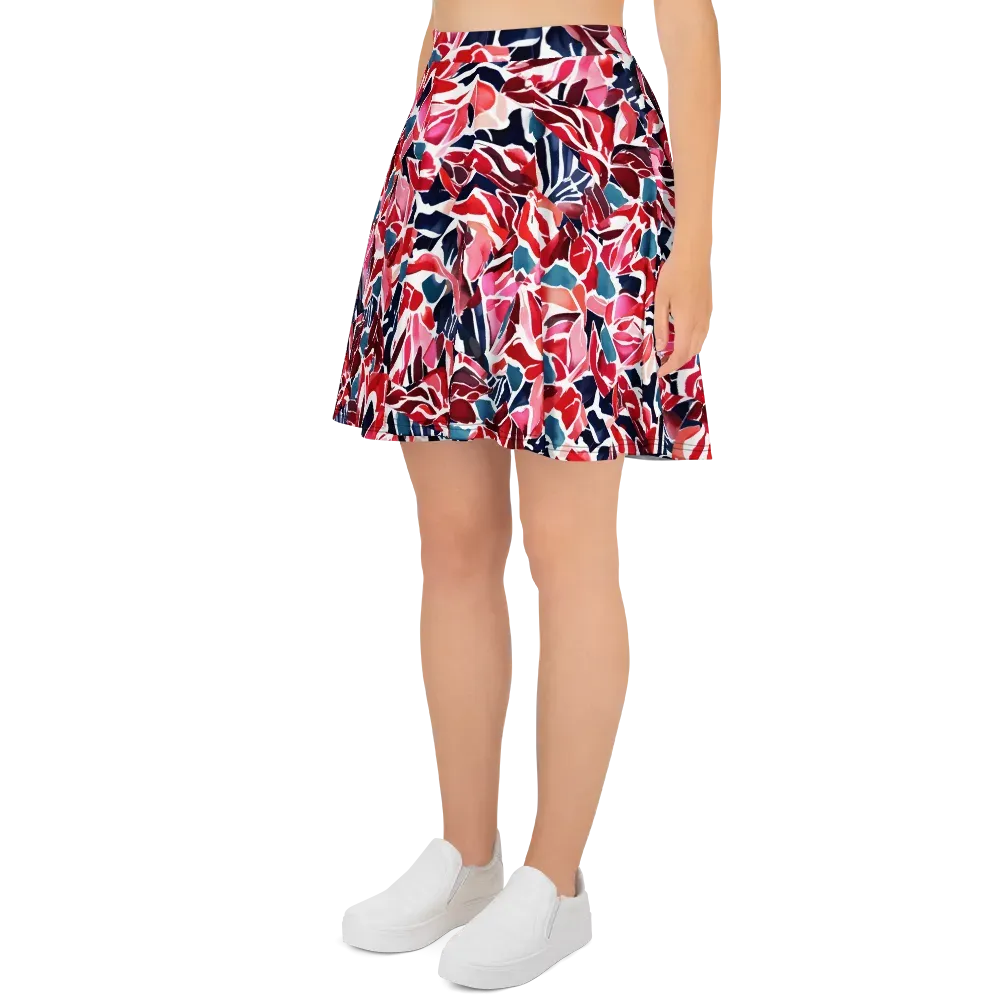 Petal Voltage on Skater Skirt — Left